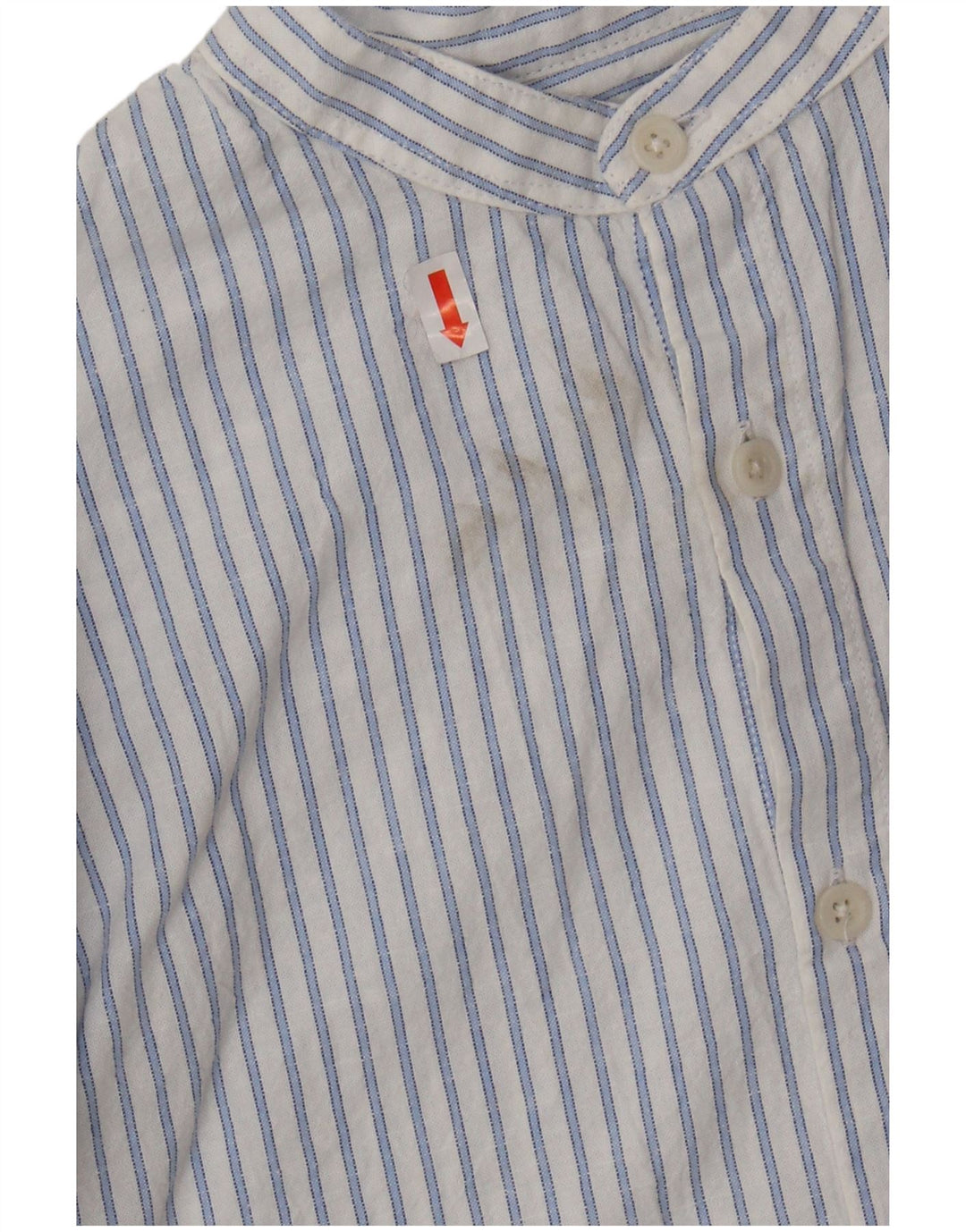 ZARA Boys Shirt 8-9 Years White Pinstripe Cotton