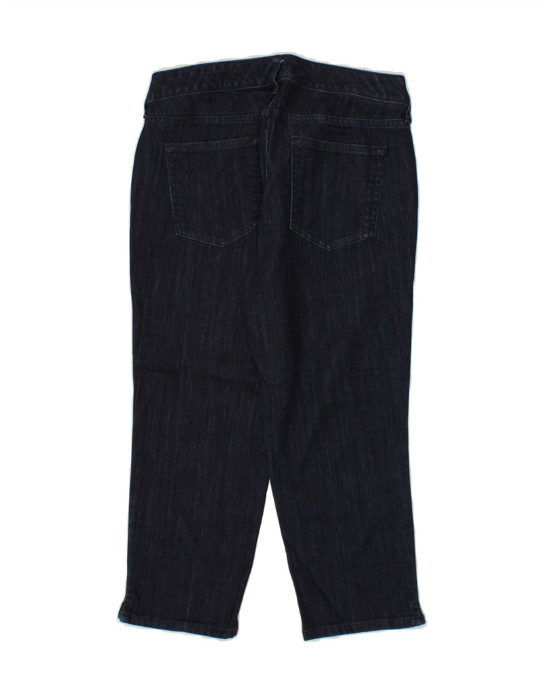 EDDIE BAUER Womens Curvy Cropped Jeans US 8 Medium W30 L22 Navy Blue Vintage Eddie Bauer and Second-Hand Eddie Bauer from Messina Hembry 