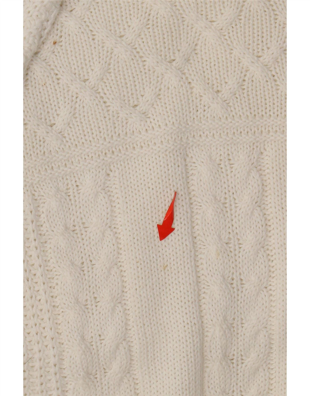 VINTAGE Womens Boat Neck Jumper Sweater UK 14 Large White