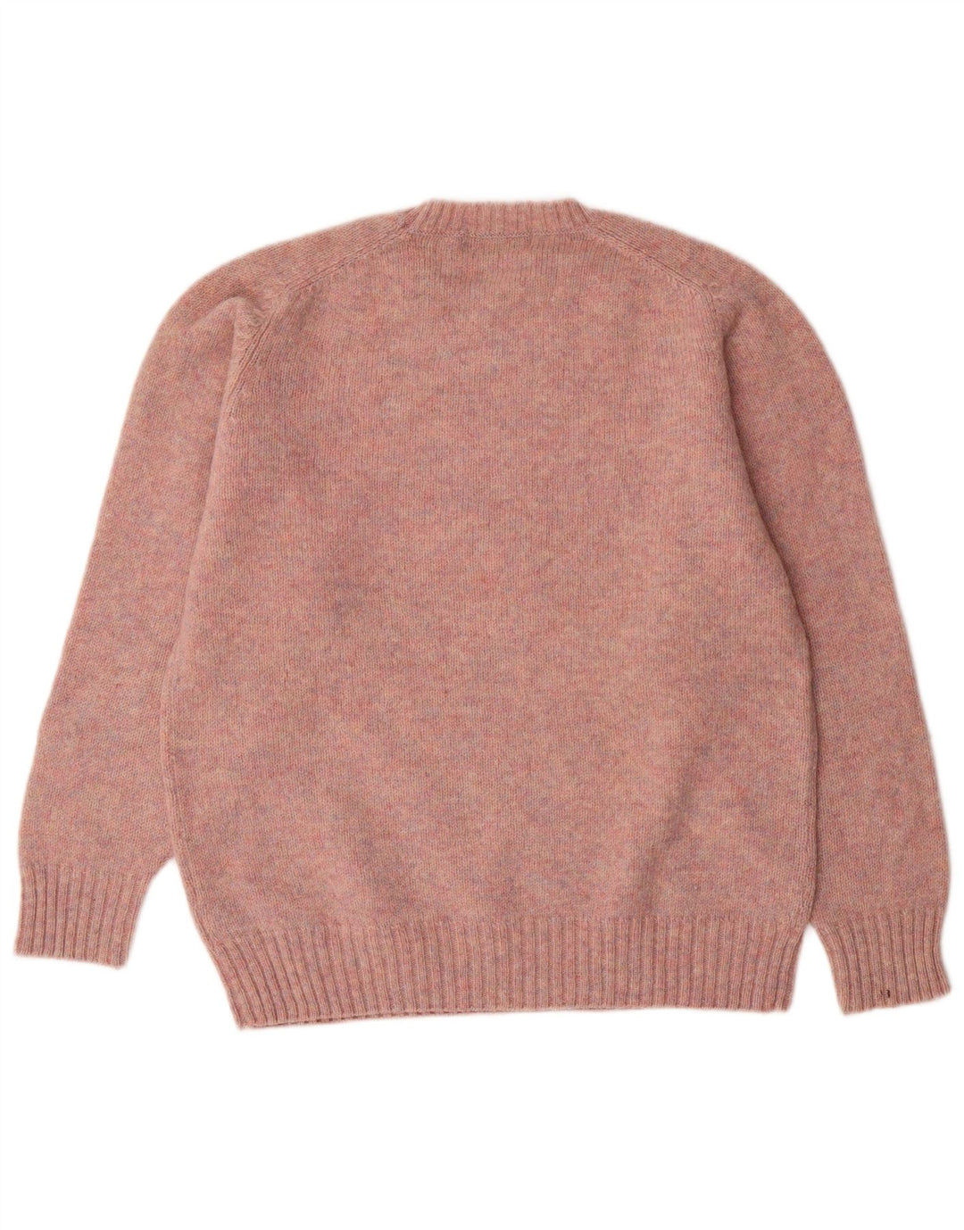 MC Kenzy Mens Crew Neck Jumper Sweater Medium Pink Wool