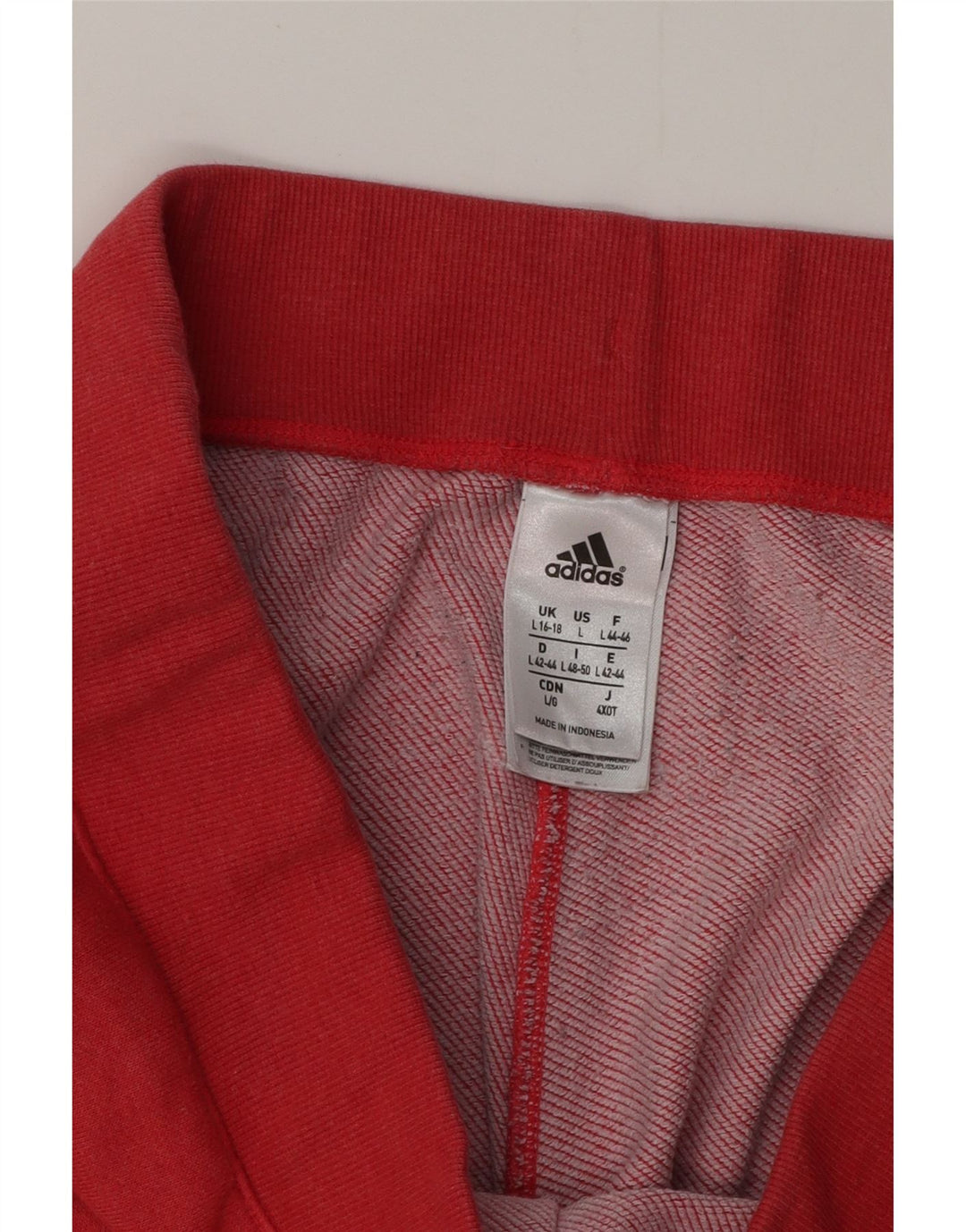 ADIDAS Womens Climalite Tracksuit Trousers Joggers UK 16/18 Large  Red