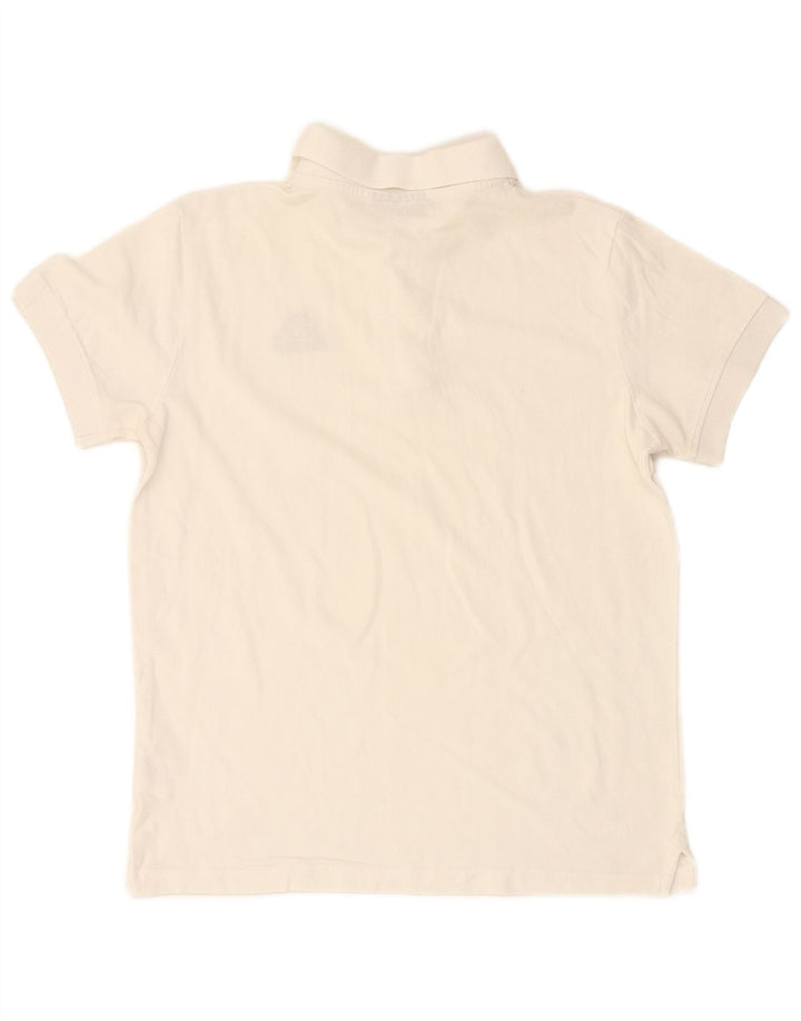 KAPPA Mens Polo Shirt Medium White Cotton