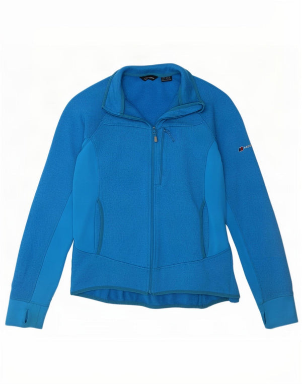 Berghaus Womens Tracksuit Top Jacket UK 16 Large Blue Polyester