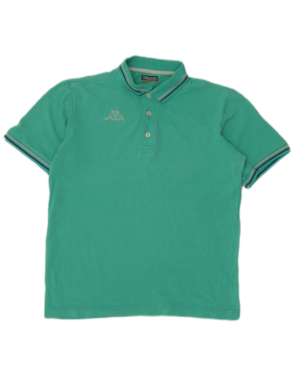 KAPPA Mens Polo Shirt Medium Turquoise