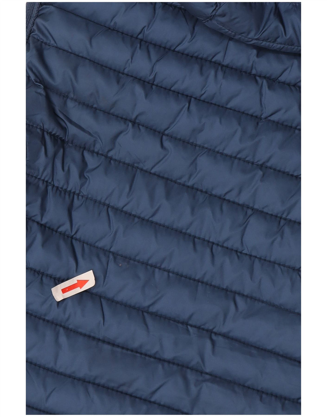 Massimo Dutti Womens Hooded Padded Gilet UK 12 Medium Blue Polyester