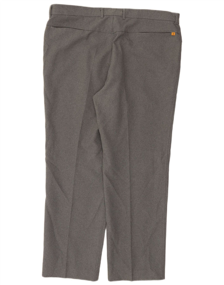 FARAH Mens Straight Casual Trousers W40 L30 Grey