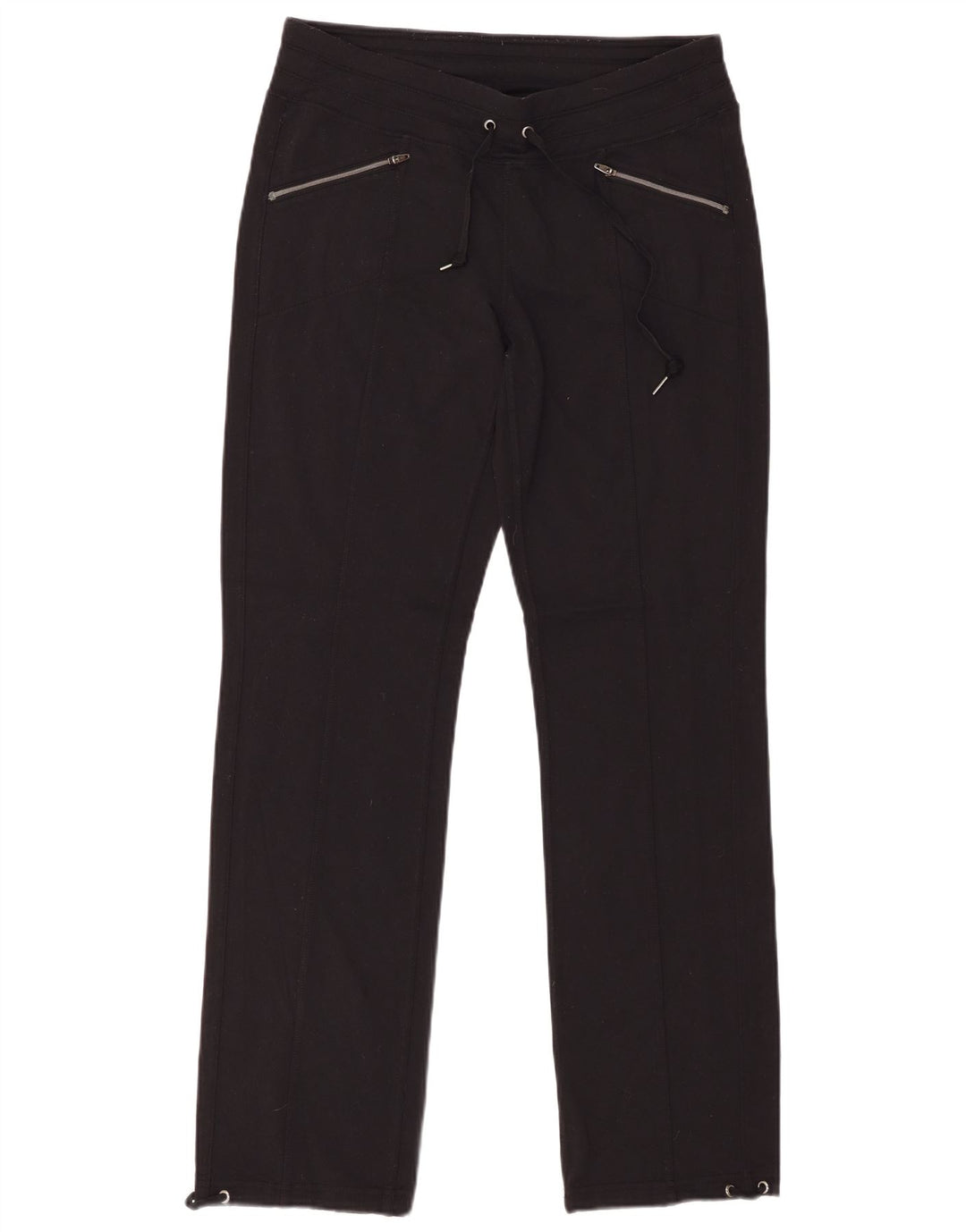 ATHLETA Womens Tracksuit Trousers UK 14 Medium  Black Nylon