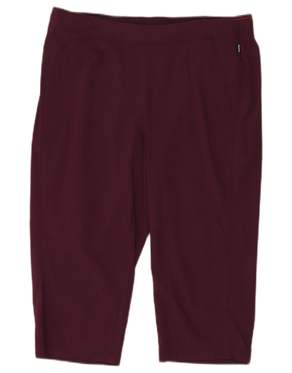 Rohan Womens Capri Leggings UK 14 Large Burgundy Polyamide