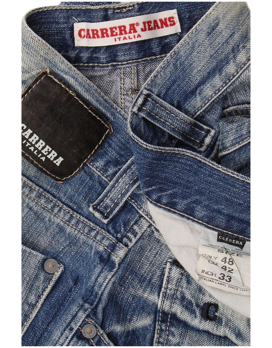 CARRERA Mens Denim Shorts W33 Medium Blue