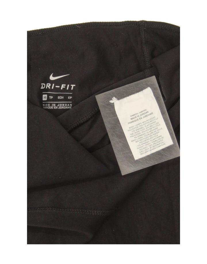 NIKE Womens Dri Fit Leggings UK 4 XS  Black Polyester Vintage Nike and Second-Hand Nike from Messina Hembry 