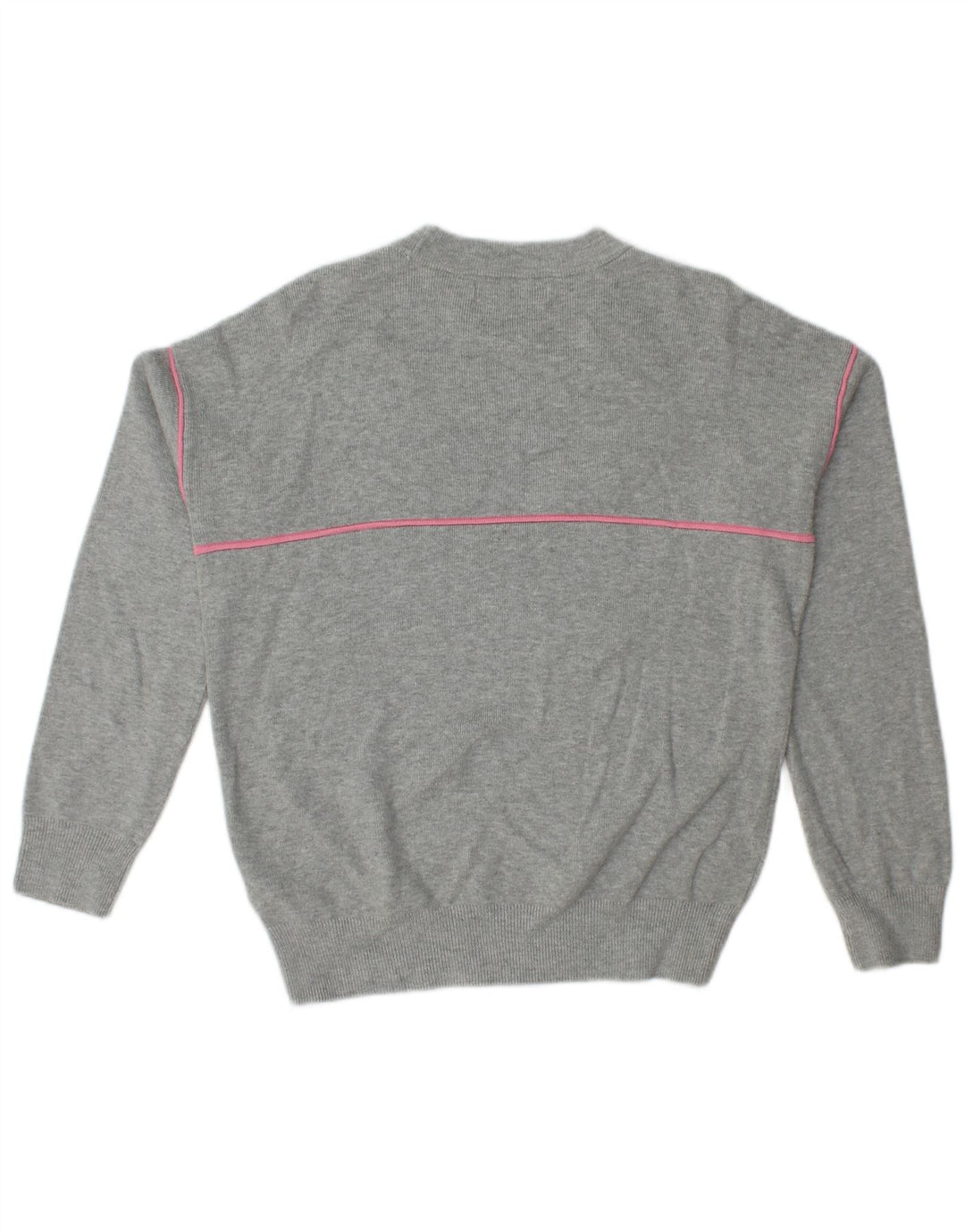 Marks & Spencer Womens Oversized Crew Neck Jumper Sweater UK 10 Small Grey