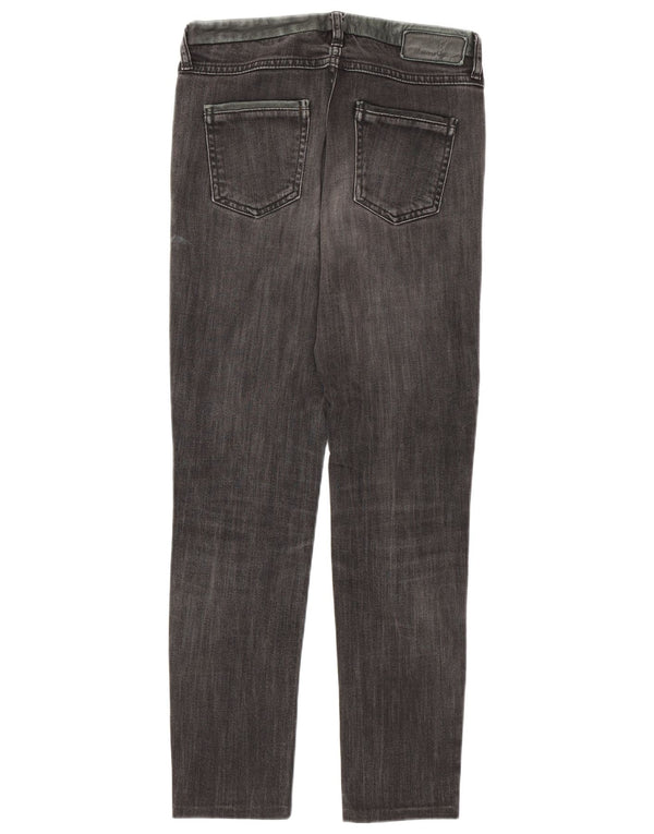 Massimo Dutti Womens Slim Jeans EU 36 XS W26 L27 Grey Cotton