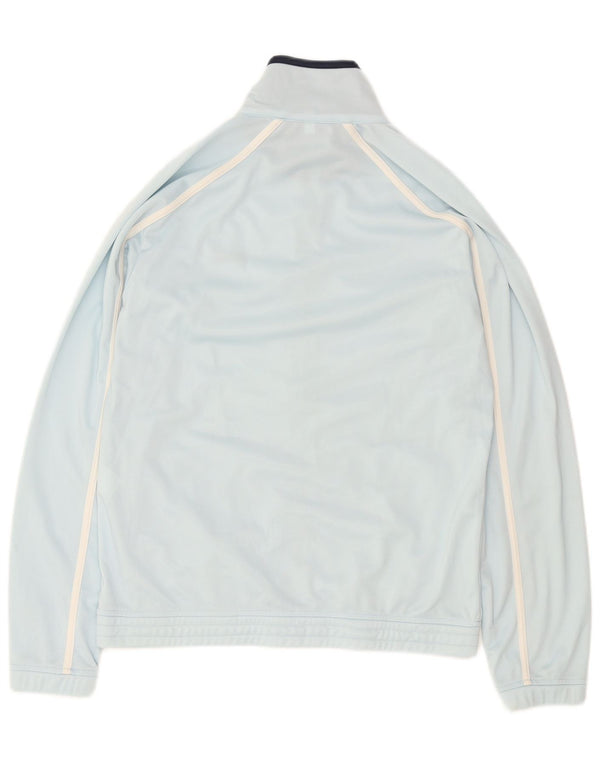 ASICS Mens Tracksuit Top Jacket Medium Blue Polyester