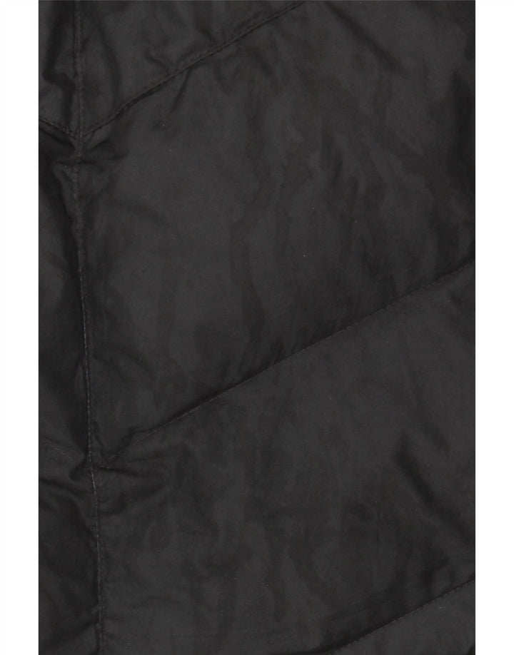 Nike Boys Hooded Padded Jacket 12-13 Years Large Black Polyester