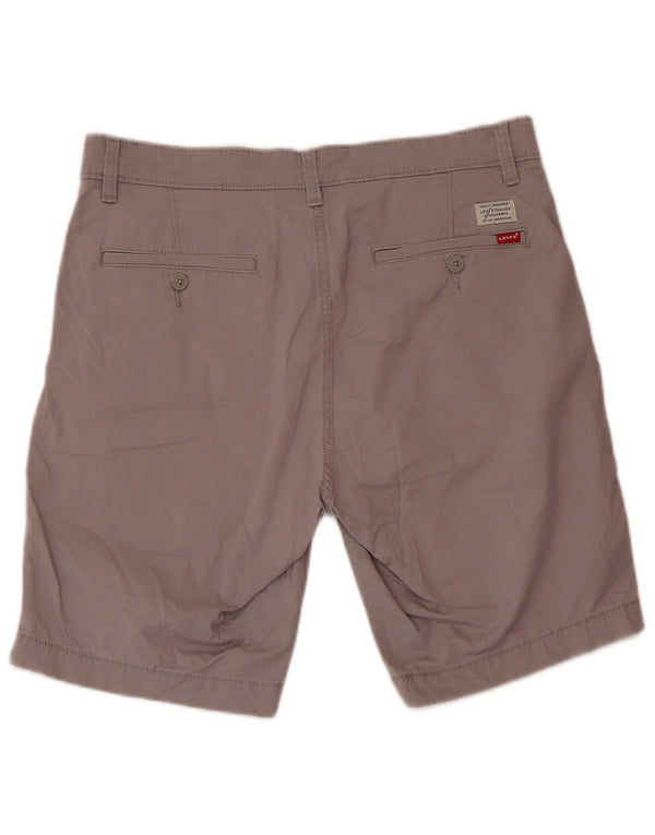 LEVI'S Mens Chino Shorts W32 Medium Grey Cotton