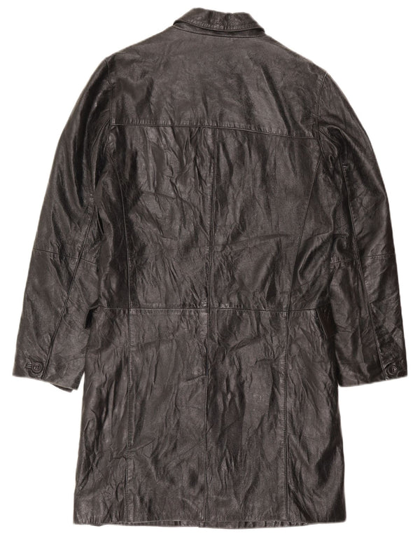 Gipsy Mens Leather Coat UK 38 Medium Black Leather