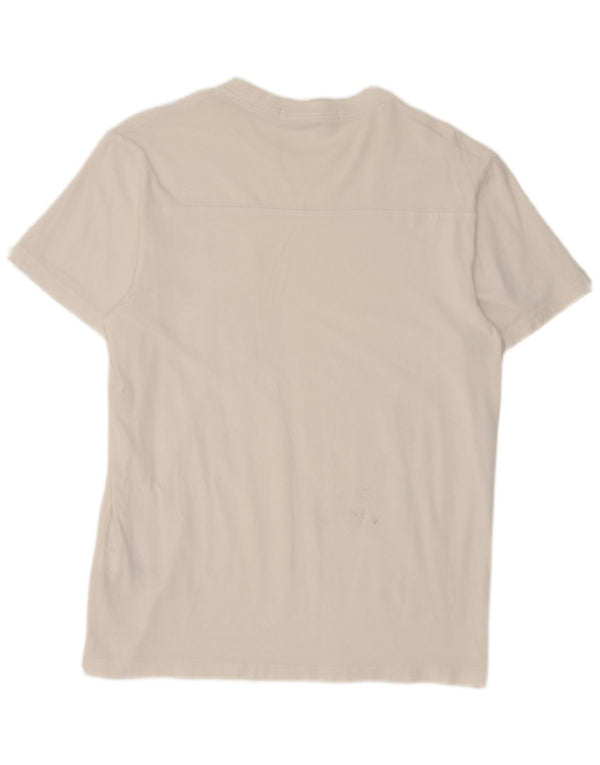 Calvin Klein Jeans Mens T-Shirt Top Small White Cotton
