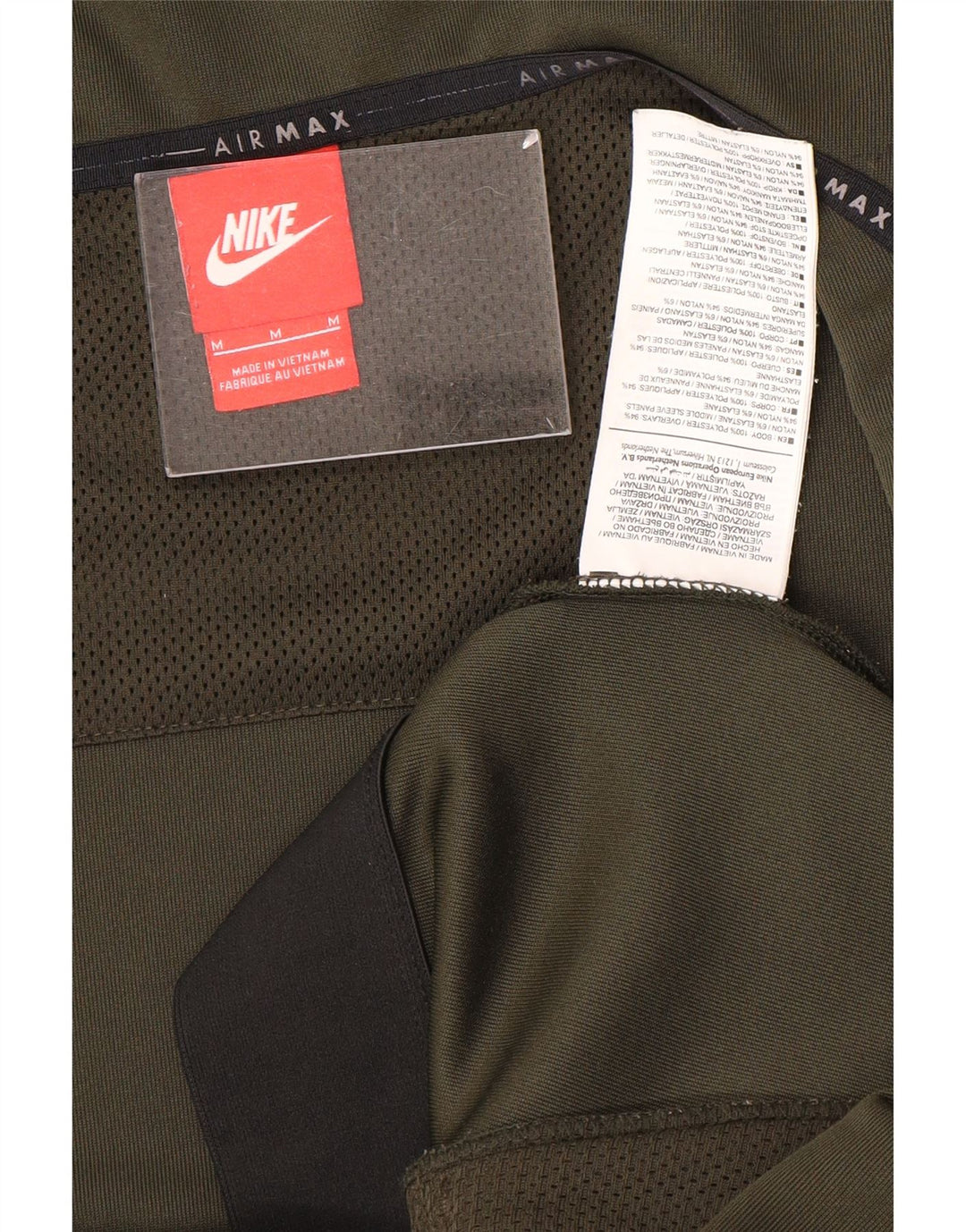 Nike Mens Graphic Tracksuit Top Jacket Medium Khaki Polyester