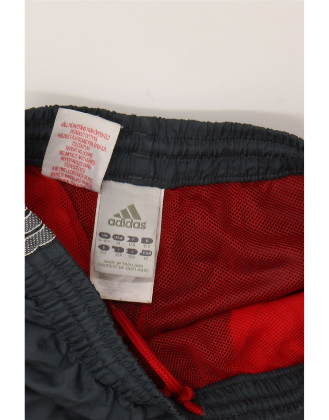 ADIDAS Boys Graphic Capri Tracksuit Trousers 11-12 Years  Grey Polyester Vintage Adidas and Second-Hand Adidas from Messina Hembry 