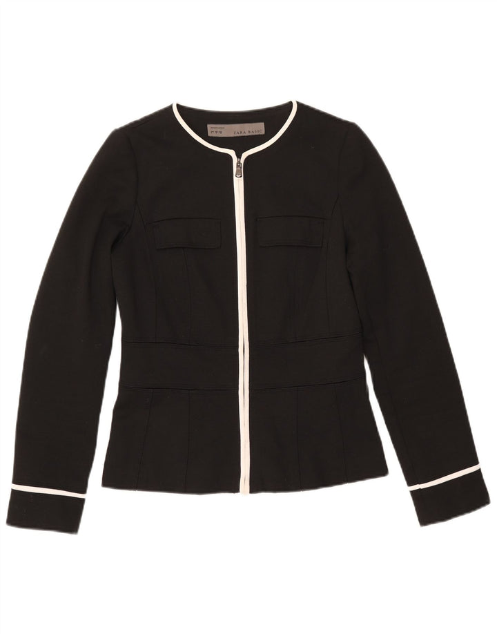ZARA Womens Blazer Jacket UK 10 Small Black