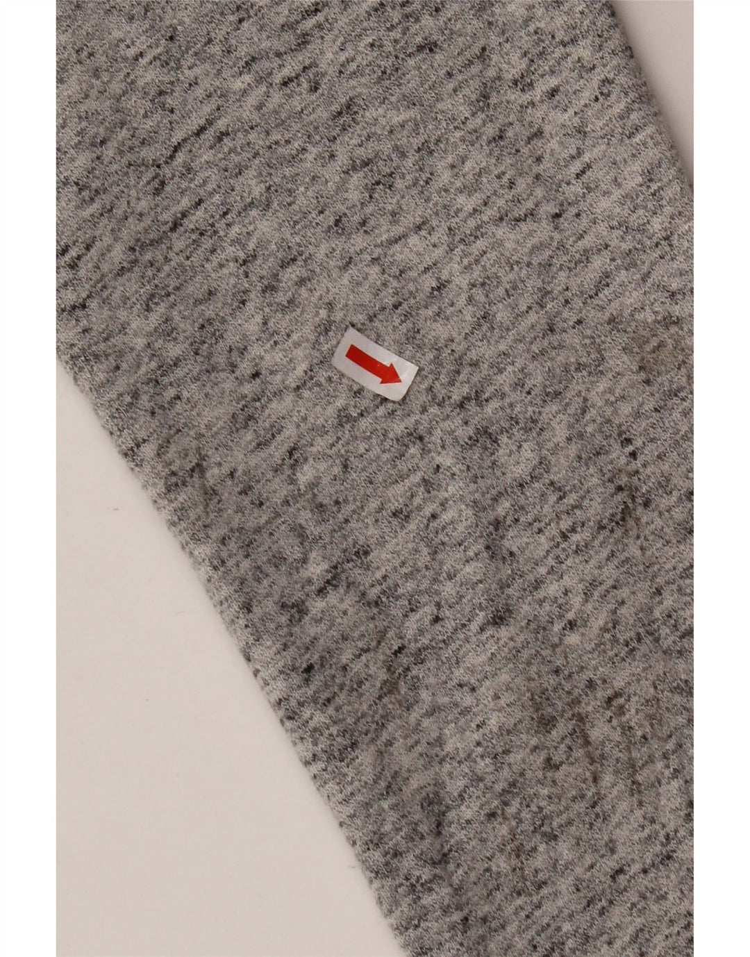 SUPERDRY Mens Graphic Loose Fit Zip Hoodie Sweater XS Grey Flecked Cotton