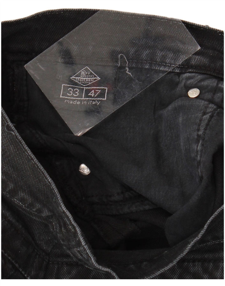 ROY ROGERS Womens Tapered Jeans W33 L27 Black