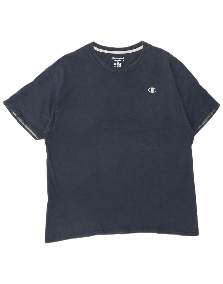 CHAMPION Mens T-Shirt Top XL Navy Blue