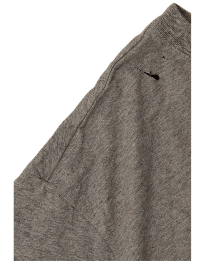 NIKE Mens T-Shirt Top Medium Grey Cotton