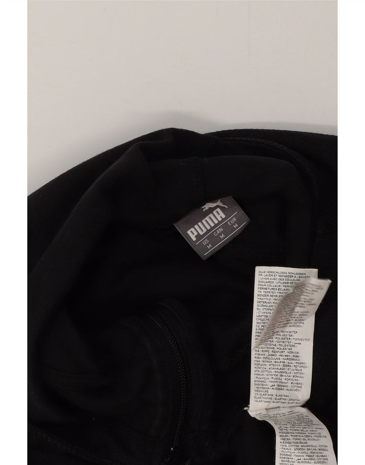 PUMA Mens AC Milan Graphic Zip Hoodie Sweater Medium Black Cotton