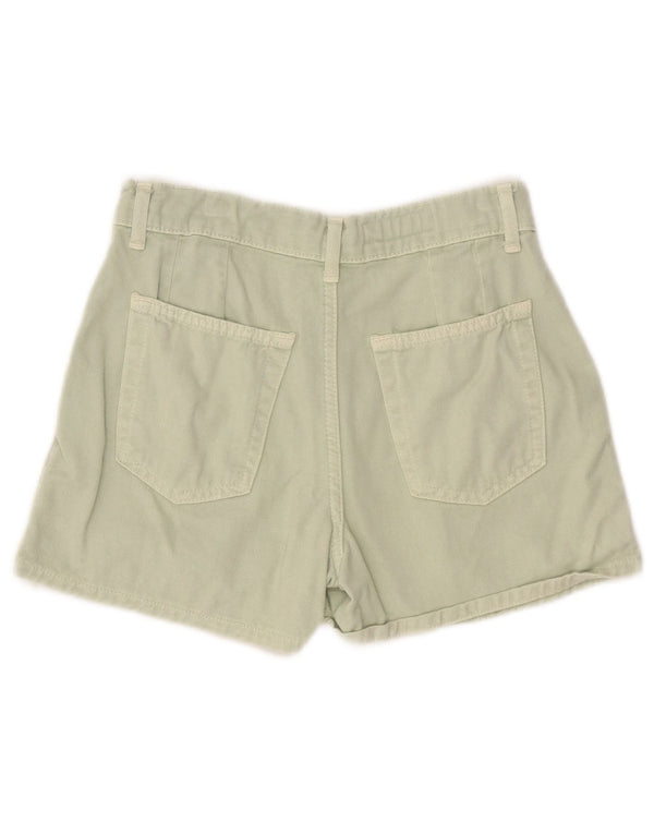 ZARA Girls Pegged Chino Shorts 13-14 Years W26 Green
