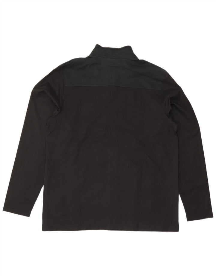 UNDER ARMOUR Mens Heat Gear Tracksuit Top Jacket Large Black Colourblock