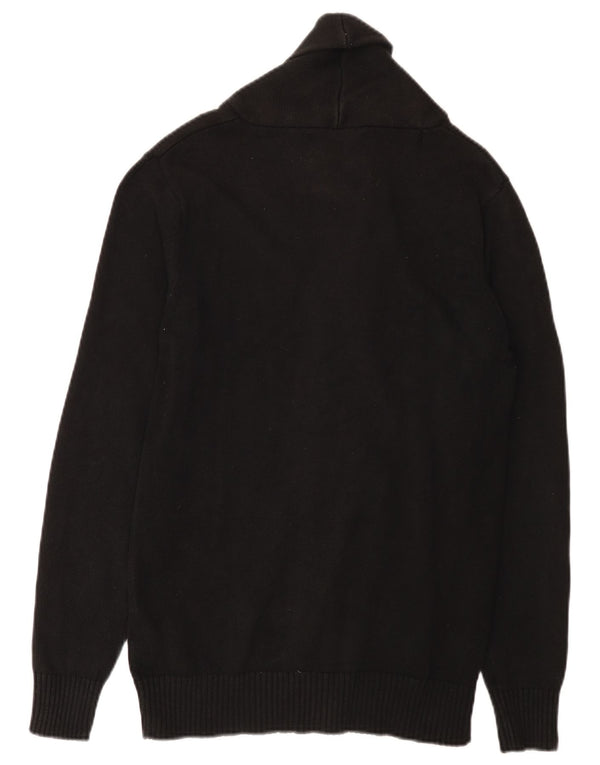 Jack & Jones Mens Cardigan Sweater Small Black