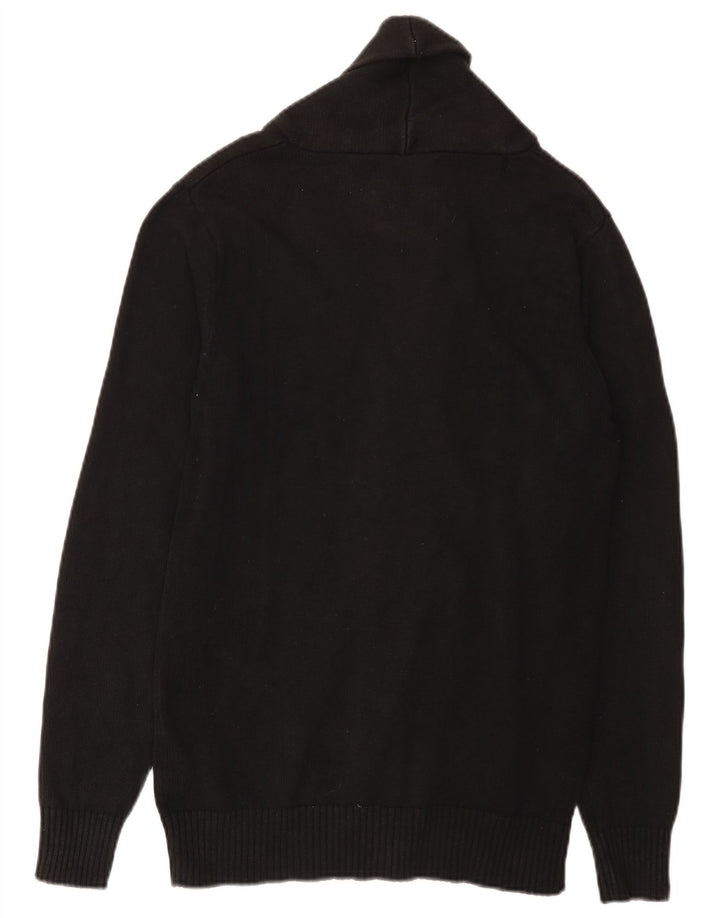 Jack & Jones Mens Cardigan Sweater Small Black