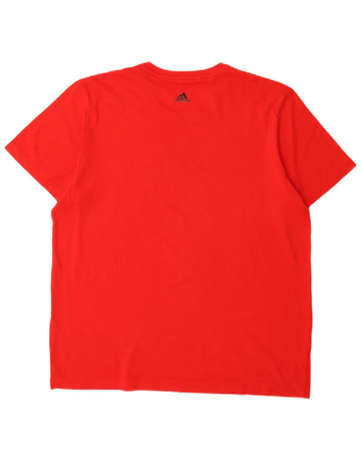 Adidas Mens Graphic T-Shirt Top XL Red