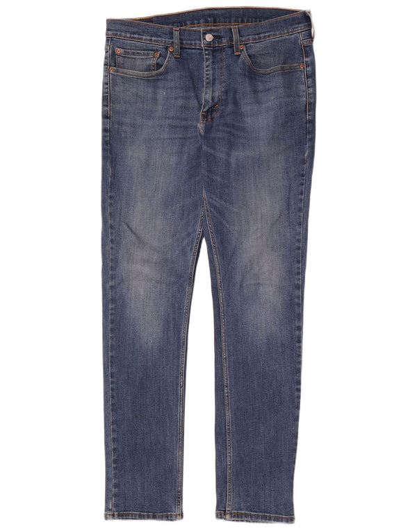 Levi's Mens 511 Slim Jeans W34 L34 Blue Cotton