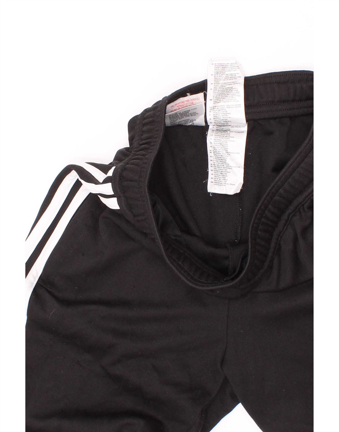 Adidas Boys Climalite Tracksuit Trousers 11-12 Years Black Polyester