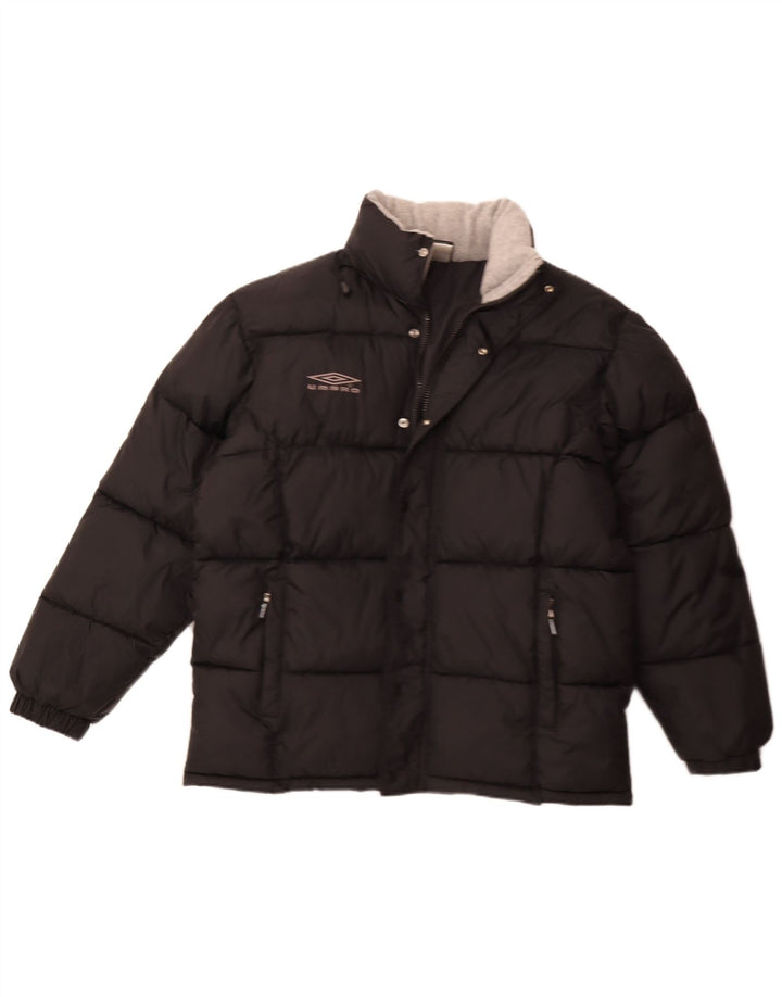 Umbro Mens Padded Jacket UK 38 Medium Black Nylon