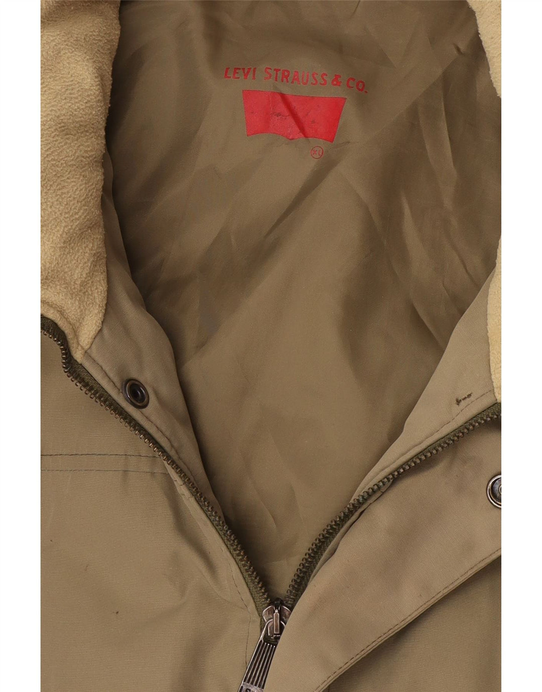 Levi's Mens Windbreaker Jacket UK 42 XL Khaki