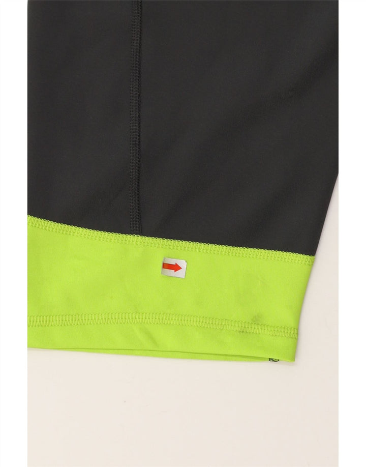 ADIDAS Womens Climalite Capri Leggings UK 20/22 XL  Grey Colourblock