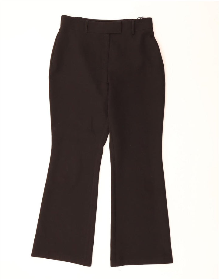 LIPSY Womens Bootcut Casual Trousers UK 12 Medium W30 L30 Black Polyester