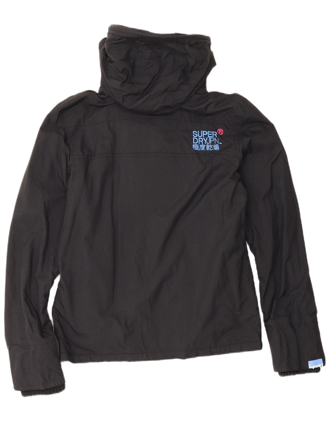 Superdry Womens Windcheater Graphic Windbreaker Jacket UK 10 Small Black