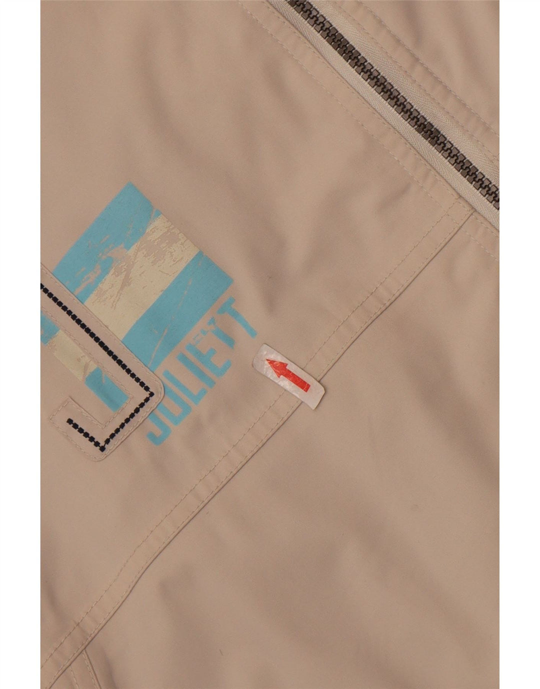 Murphy & Nye Mens Bomber Jacket UK 42 XL Beige Polyamide