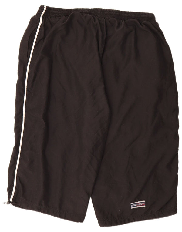UMBRO Mens Bermuda Sport Shorts 2XL  Black Polyester