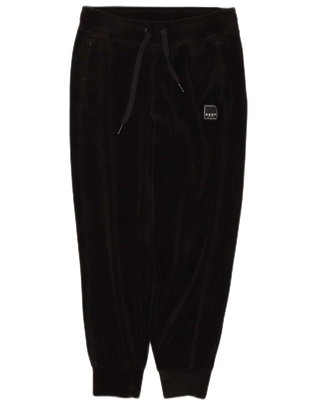 DKNY Womens Tracksuit Trousers Joggers UK 6 XS Black Polyester