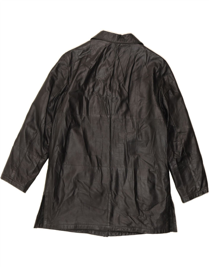 MARCO BALDASSARI Womens Overcoat UK 14 Large Black Vintage Marco Baldassari and Second-Hand Marco Baldassari from Messina Hembry 