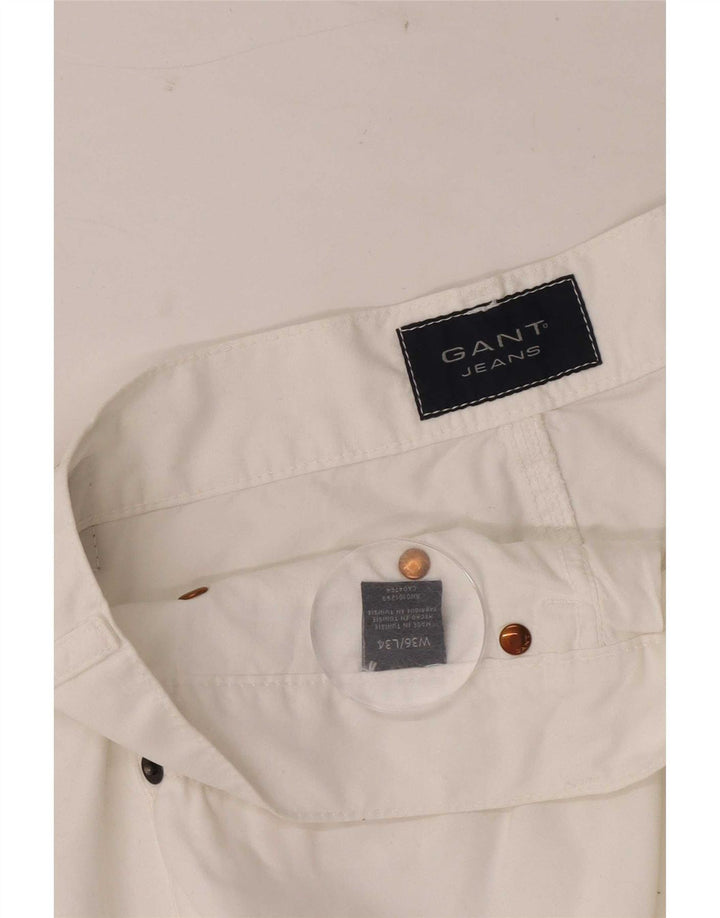 Gant Mens Loose Jeans W36 L28 White Cotton