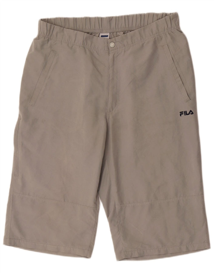 Fila Mens Bermuda Shorts Large W34  Grey Polyester