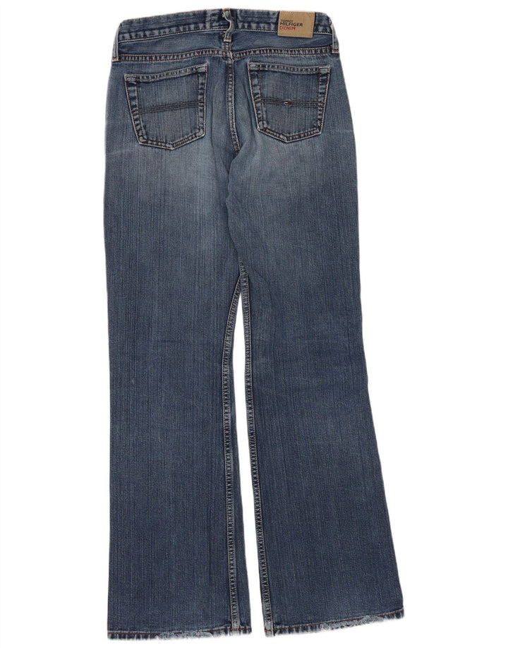 Tommy Hilfiger Womens Neo Flared Jeans W28 L30 Blue Cotton