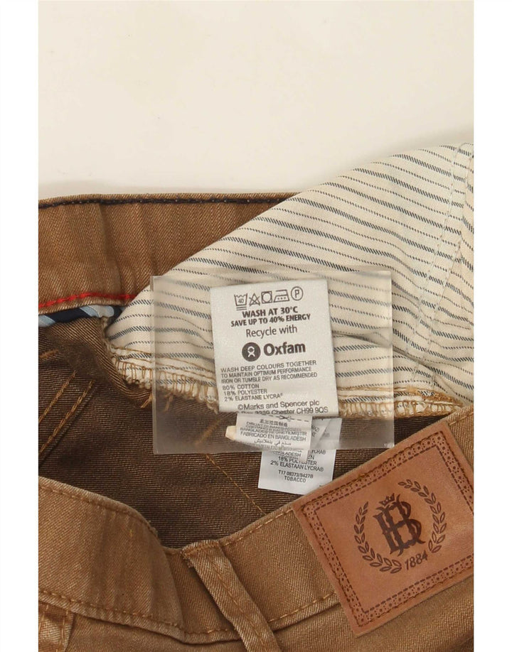 Marks & Spencer Mens Straight Jeans W38 L33 Brown Cotton