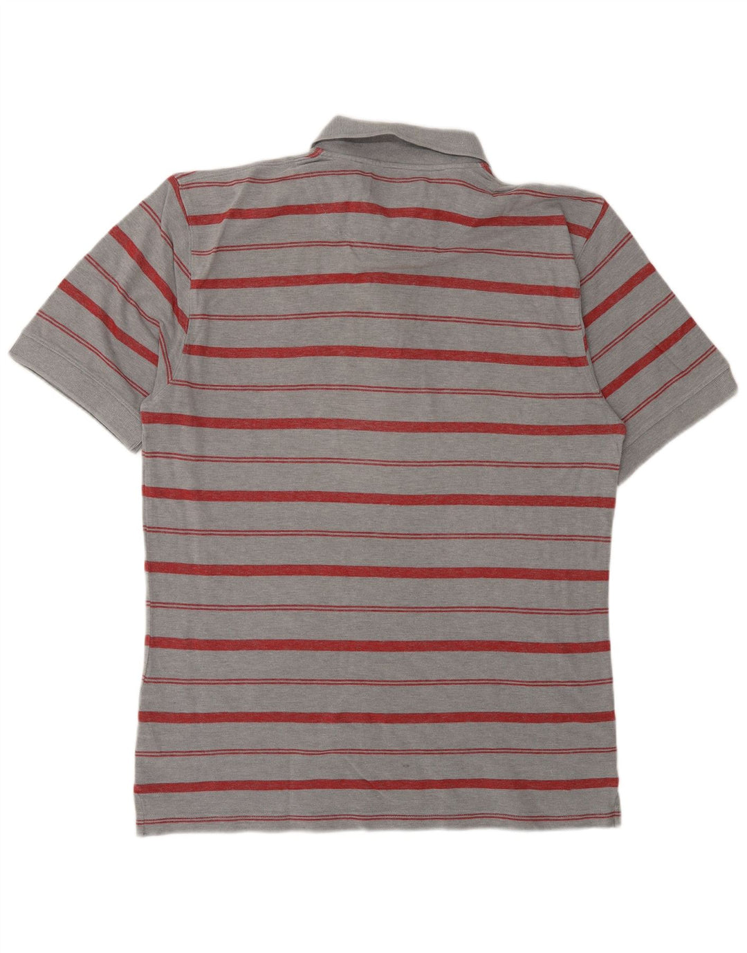 TIMBERLAND Mens Polo Shirt Medium Grey Striped Cotton